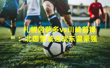 札幌冈萨多vs川崎前锋:北国雪域迎战东瀛豪强