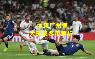  中超广州恒大球员名单解析