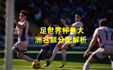 足世界杯各大洲名额分配解析